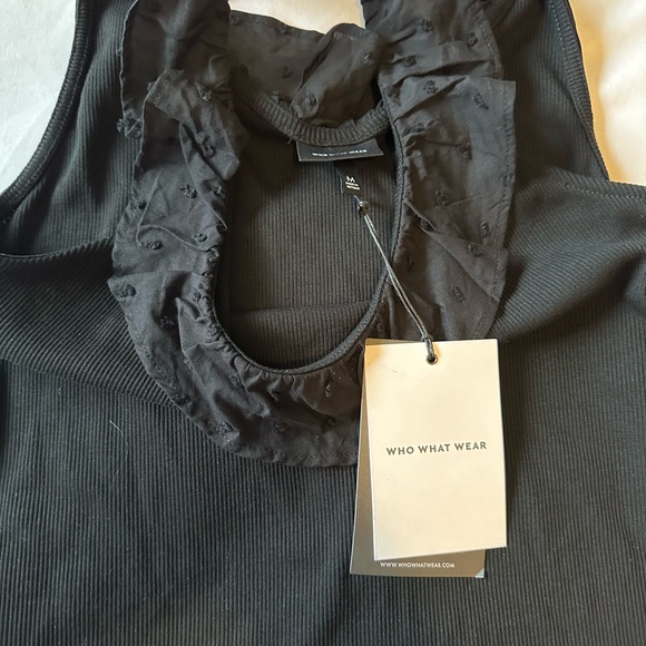 NWT Who What Wear | Ribbed Ruffle Tank - Picture 4 of 4